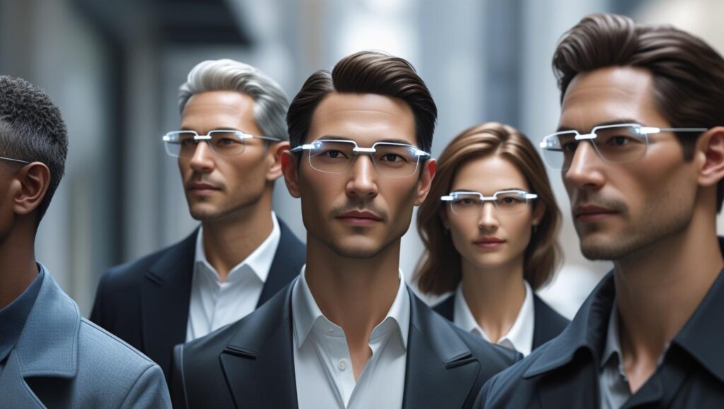 See the Future: Apple’s Lightweight AR Glasses May Launch by 2026 2 symbolic people wearing AR Glasses